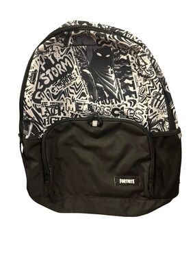 FORNITE Black & White Graphic Graffiti Stylish Streetwear Backpack